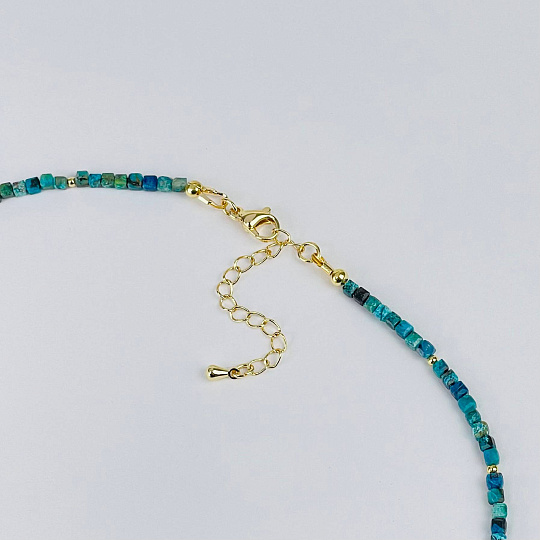 Колье из Хризоколлы, Артикул: 116827 - изображение товара №3