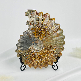 Срез Аммонита на подставке, Артикул: 080958 - изображение товара №2