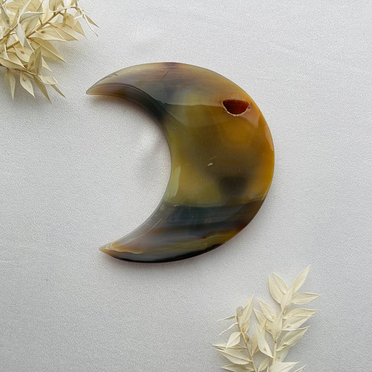 Месяц из Агата с жеодой, Артикул: 099230 - изображение товара №4