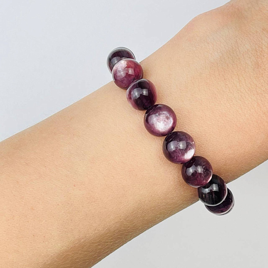 Браслет из Лепидолита, Артикул: 110669 - изображение товара №1