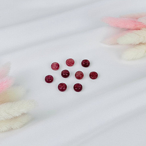 Бусины для украшений из Клубничного кварца (10 бусин)