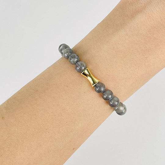 Браслет со вставкой из Лабрадора, Артикул: 085119 - изображение товара №1