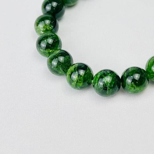 Браслет из Хромдиопсида, Артикул: 074027 - изображение товара №2