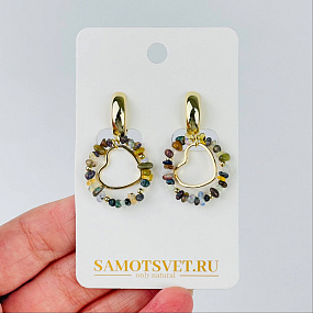 Серьги из Опала, Артикул: 117219 - изображение товара №2