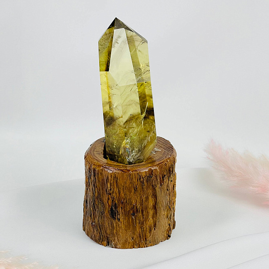 Кристалл из Цитрина на подставке, Артикул: 113374 - изображение товара №1