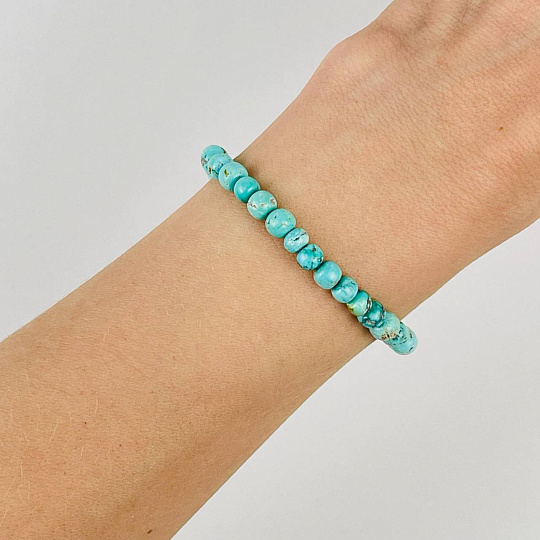 Браслет из Бирюзы, Артикул: 116529 - изображение товара №1