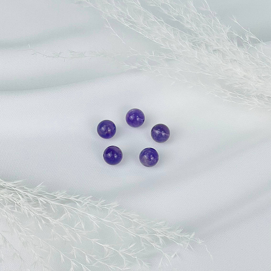 Бусины для украшений из Аметиста (5 шт), Артикул: 117528 - изображение товара №1