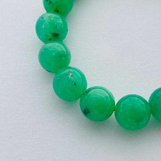 Браслет из Хризопраза, Артикул: 102211 - изображение товара №4