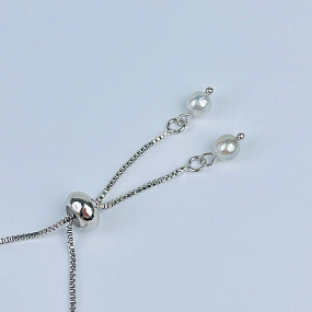 Браслет регулируемый с Жемчугом, Артикул: 083999 - изображение товара №3