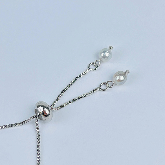 Браслет регулируемый с Жемчугом, Артикул: 083999 - изображение товара №3