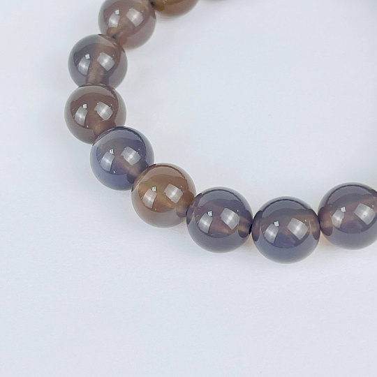 Браслет из серего Агата, Артикул: 073287 - изображение товара №3