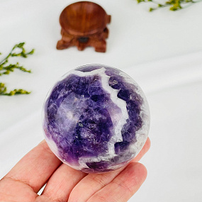 Шар из кварцевого Аметиста на подставке, Артикул: 080183 - изображение товара №2