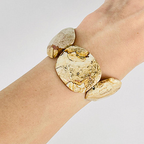 Бусины для украшений из песочной Яшмы, Артикул: 117443 - изображение товара №3