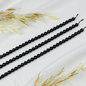 Бусины для рукоделия черный Турмалин "Шерл", Артикул: 049093 - изображение товара №3