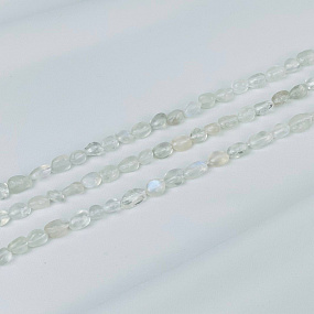 Бусины для украшений из Лунного камня (галтовка)