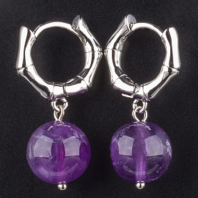 Серьги из Аметиста