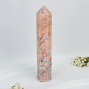 Кристалл из розового цветочного Агата, Артикул: 117078 - изображение товара №3