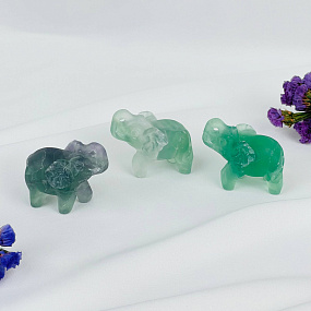 Фигурка Слон из Флюорита, Артикул: 117431 - изображение товара №1
