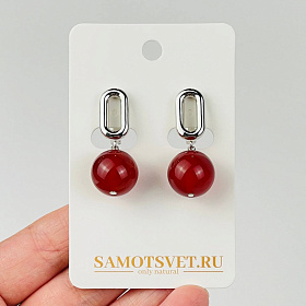 Серьги из Сердолика