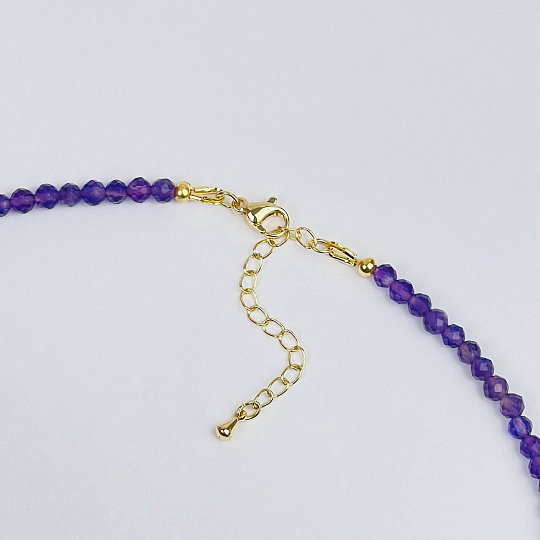 Колье из Аметиста и Кунцита, Артикул: 116984 - изображение товара №3