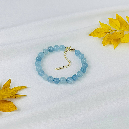Браслет из Аквамарина, Артикул: 085068 - изображение товара №2