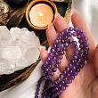 Бусины для украшений из Аметиста (65 бусин)