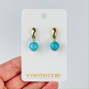 Серьги из Амазонита