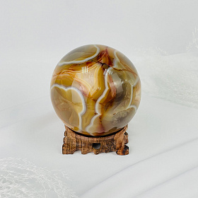 Шар из Сердолика на подставке