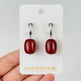 Серьги из Сердолика
