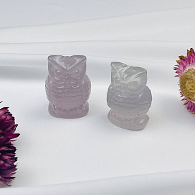 Фигурка резная "Сова" из Флюорита, Артикул: 109077 - изображение товара №1