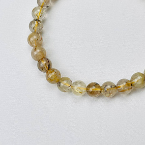 Браслет из Рутилового кварца "Волосатик", Артикул: 084561 - изображение товара №2