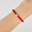 Браслет детский из Коралла во вставкой сердце