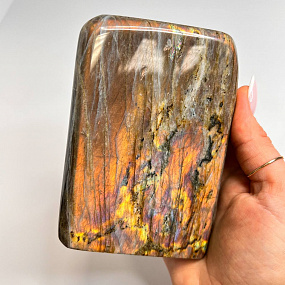 Срез (экран) из камня Лабрадор полированный