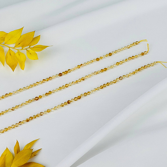 Бусины для украшений из Цитрина (86 бусин), Артикул: 077429 - изображение товара №3