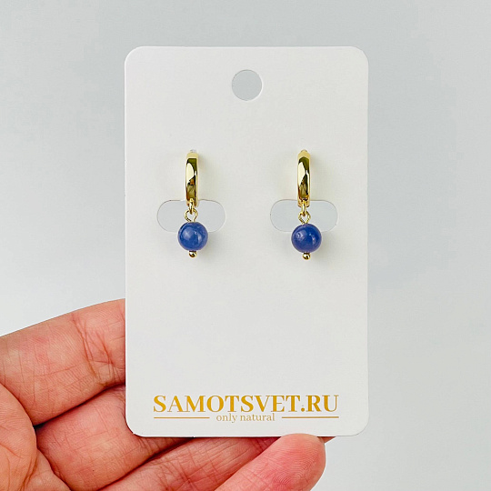 Серьги из Танзанита, Артикул: 117415 - изображение товара №1