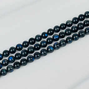 Бусины для украшений из Лабрадора (48 бусин), Артикул: 084839 - изображение товара №1