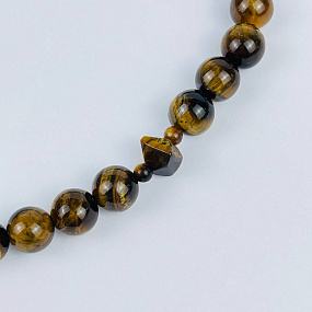 Четки из Тигрового глаза (33 бусины), Артикул: 117939 - изображение товара №3