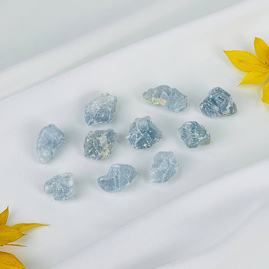 Кристалл из необработанного Целестина (10 шт), Артикул: 118032 - изображение товара №1