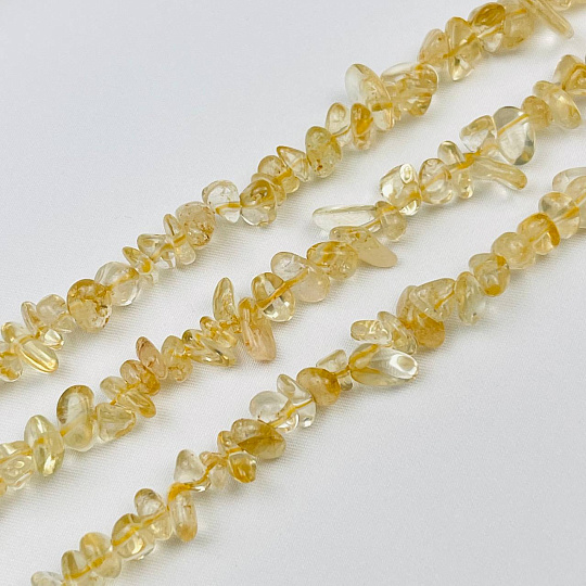 Бусины для украшений из камня Цитрин крошка, Артикул: 059895 - изображение товара №1
