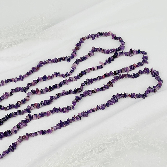 Бусины для украшений из Лепидолита крошка, Артикул: 116775 - изображение товара №1