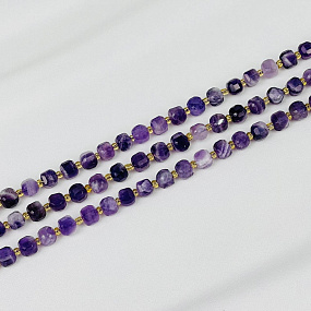 Бусины для украшений из Аметиста (40 бусин)