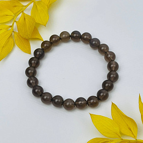 Браслет из серого Агата, Артикул: 079565 - изображение товара №1
