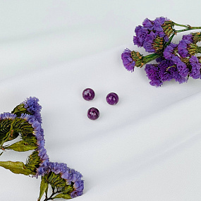 Бусины для украшений из Лепидолита (3 шт), Артикул: 117537 - изображение товара №1