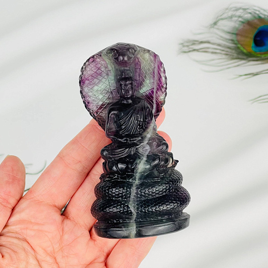 Статуэтка Будда из Флюорита, Артикул: 117373 - изображение товара №2
