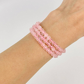 Бусины для украшений из мадагаскарского Розового кварца (86 бусин), Артикул: 086413 - изображение товара №2