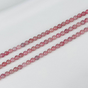 Бусины для украшений из мадагаскарского Розового кварца