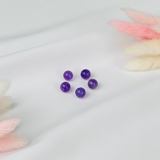 Бусины для украшений из Аметиста (5 шт), Артикул: 116465 - изображение товара №1