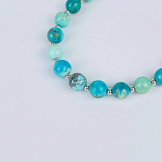 Браслет регулируемый из Бирюзы , Артикул: 117592 - изображение товара №3