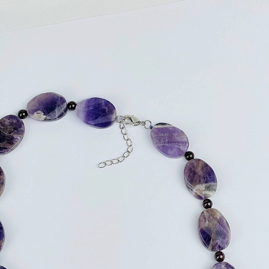 Колье из Аметиста и Граната, Артикул: 118302 - изображение товара №3