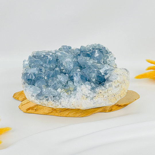 Друза Целестина на подставке, Артикул: 117680 - изображение товара №1